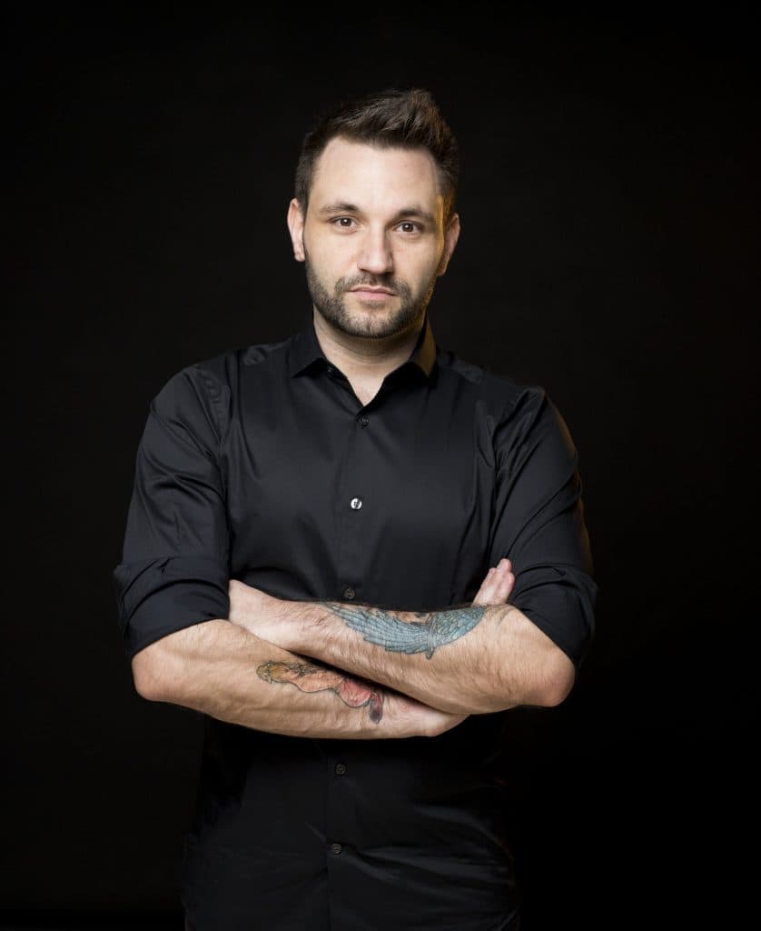 Stående portrett av Kevin Lunde