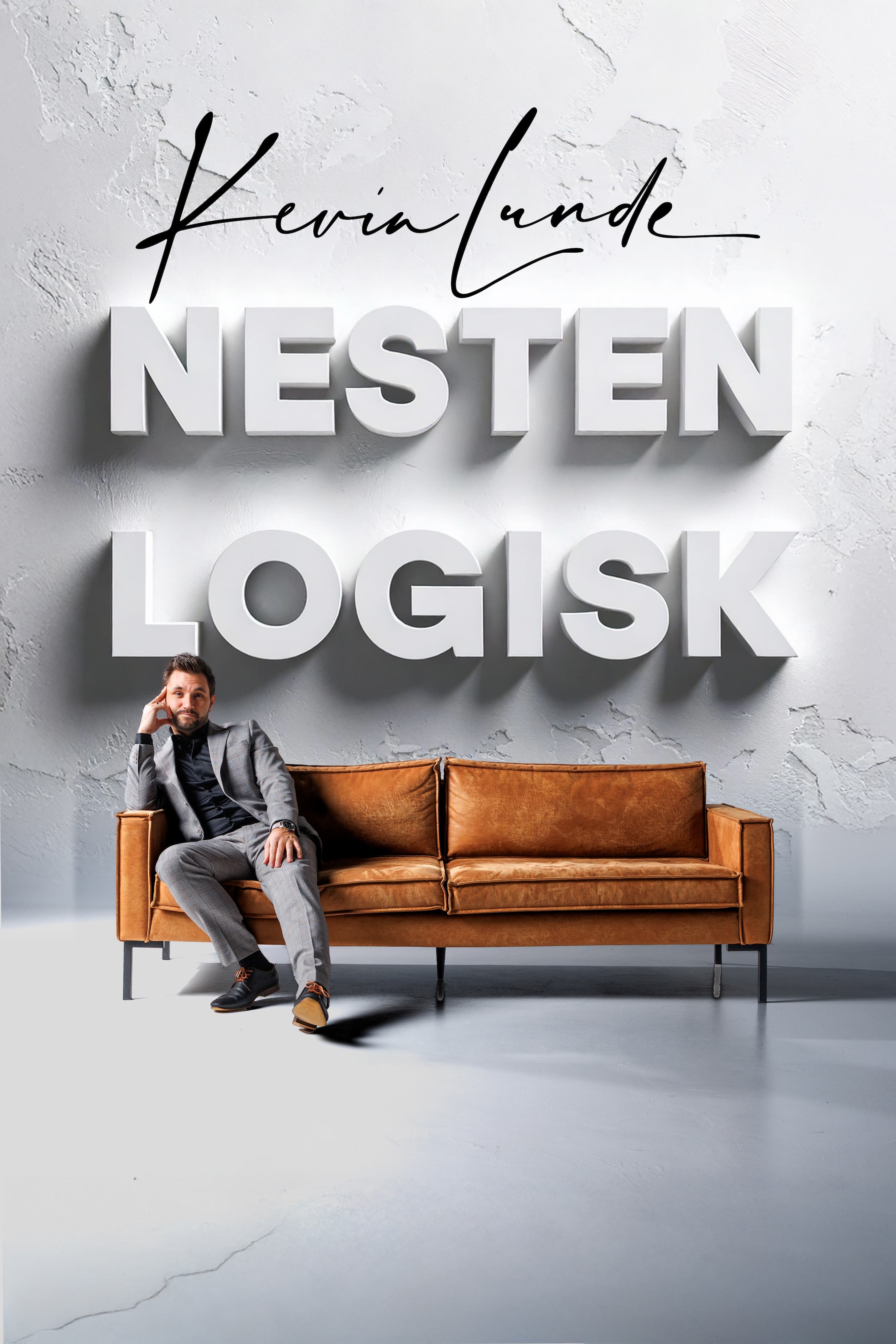 Plakat for forestillingen Nesten logisk
