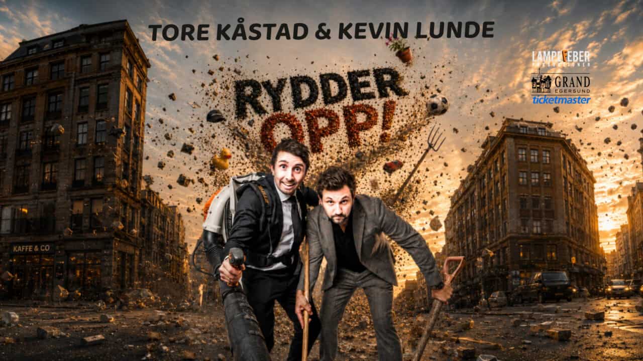 Plakat for Tore Kåstad og Kevin Lunde – Rydder opp!